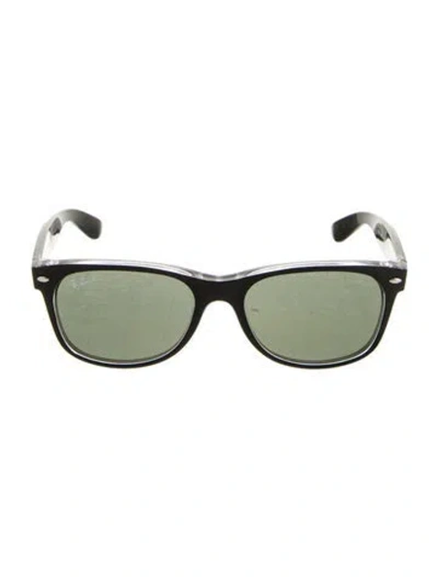 Pre-owned Ray Ban Wayfarer Tinted Sunglasses In Black