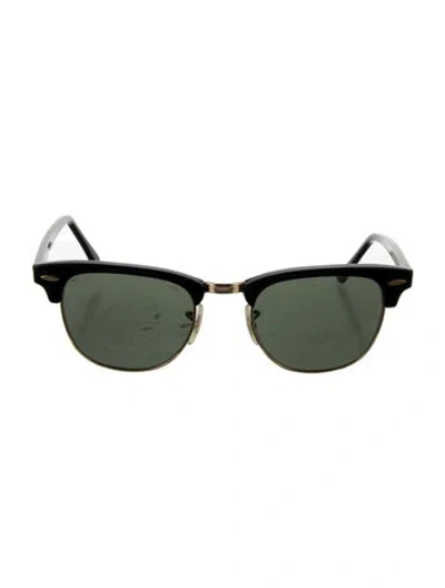 Pre-owned Ray Ban Wayfarer Tinted Sunglasses In Black