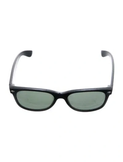 Pre-owned Ray Ban Wayfarer Tinted Sunglasses In Black