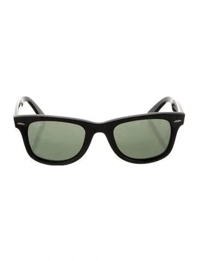 Pre-owned Ray Ban Wayfarer Tinted Sunglasses In Black