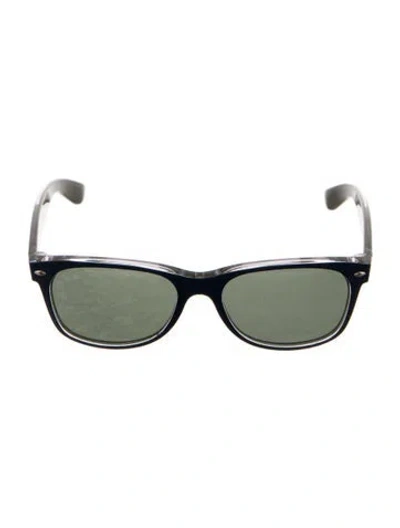 Pre-owned Ray Ban Wayfarer Tinted Sunglasses In Blue