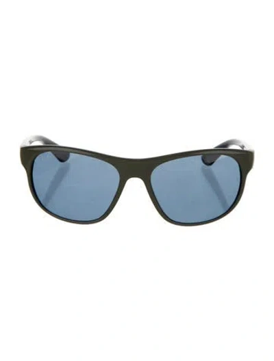 Pre-owned Ray Ban Wayfarer Tinted Sunglasses In Blue