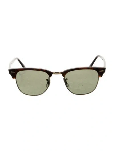Pre-owned Ray Ban Wayfarer Tinted Sunglasses In Brown