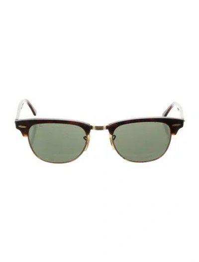 Pre-owned Ray Ban Wayfarer Tinted Sunglasses In Brown