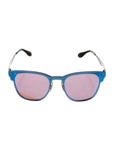 Pre-owned Ray Ban Wayfarer Tinted Sunglasses In Brown