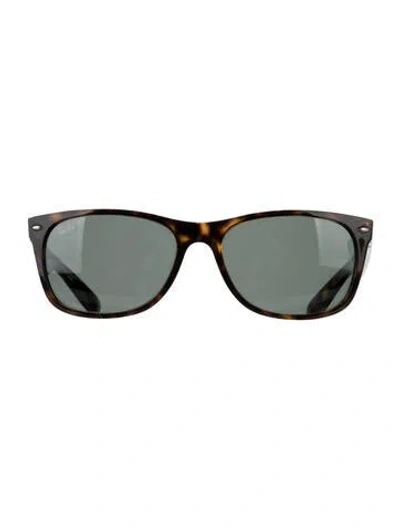 Pre-owned Ray Ban Wayfarer Tinted Sunglasses In Brown