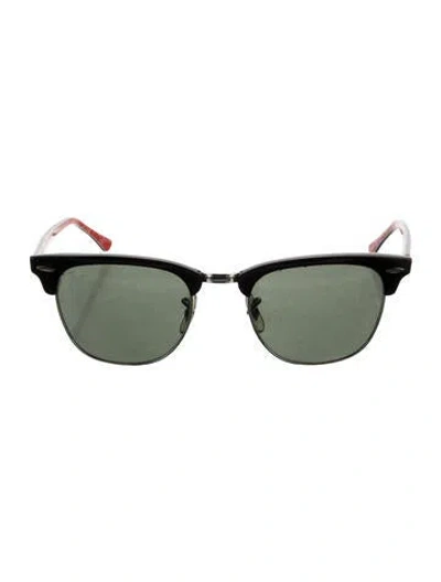 Pre-owned Ray Ban Wayfarer Tinted Sunglasses In Burgundy
