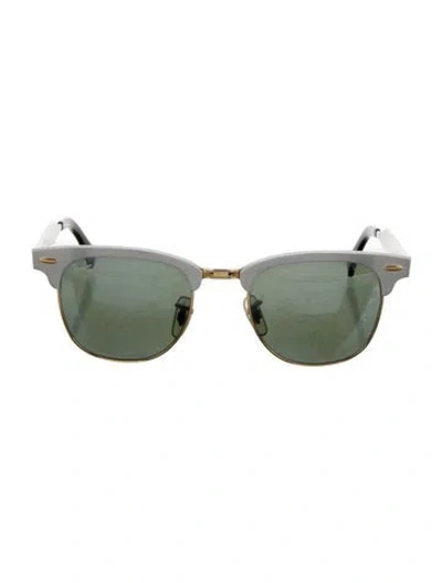 Pre-owned Ray Ban Wayfarer Tinted Sunglasses In Silver