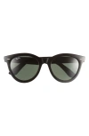 Ray Ban Ray-ban Wayfarer Way 54mm Oval Sunglasses In Black