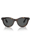 Ray Ban Wayfarer Way Sunglasses Havana Frame Grey Lenses 54-21