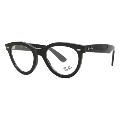 Ray Ban Wayfarer Way Propionate Oval Unisex Eyeglasses Rx2241v 2000 51 In Black