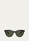 Ray Ban Rb2242 Wayfarer Oval Sunglasses In Black