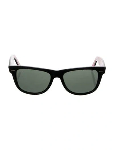 Pre-owned Ray Ban Wayfarer Wayfarer Sunglasses In Black/red