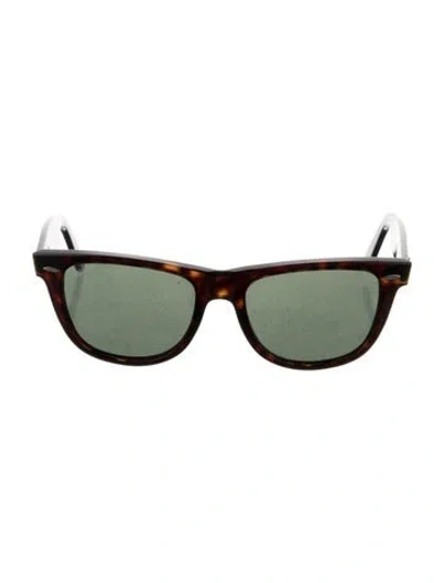 Pre-owned Ray Ban Wayfarer Wayfarer Sunglasses In Brown