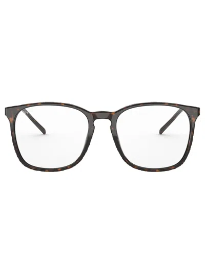 Ray Ban Ray-ban 54mm Square Optical Glasses In Brown