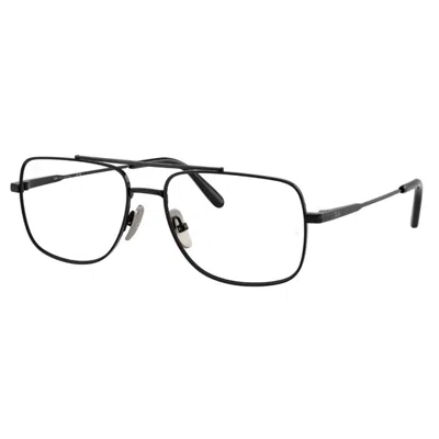 Ray Ban William Titanium Demo Navigator Unisex Eyeglasses Rx8797 1244 58 In Black