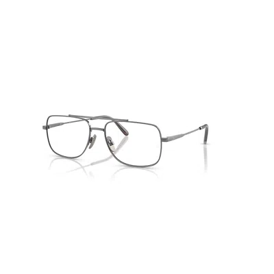 Ray Ban William Titanium Optics  Gunmetal Fassung Klar Glas Polarisiert 56-17