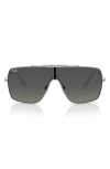 Ray Ban Ray-ban Wings 59mm Gradient Square Sunglasses In Silver