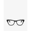 Ray Ban Ray-ban Womens Black Rw4010 Skyler Cat-eye Acetate Eye Glasses In Black