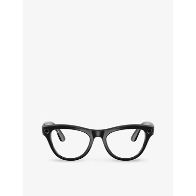 Ray Ban Ray-ban Womens Black Rw4010 Skyler Cat-eye Acetate Eye Glasses