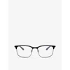 Ray Ban Ray-ban Womens Black Rx6518 Square-frame Metal Optical Glasses In Black