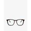 Ray Ban Ray-ban Womens Brown Rx2210v Square-frame Acetate Optical Glasses In Brown