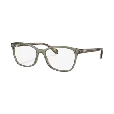 Ray Ban Women's Butterfly Eyeglasses In Transparent Green/striped