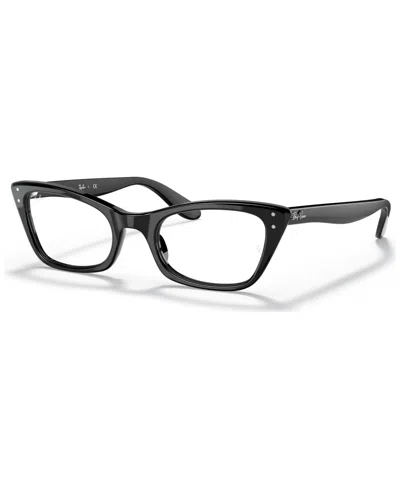 Ray Ban Women's Lady Burbank Optics Eyeglasses, Rb5499 In Black