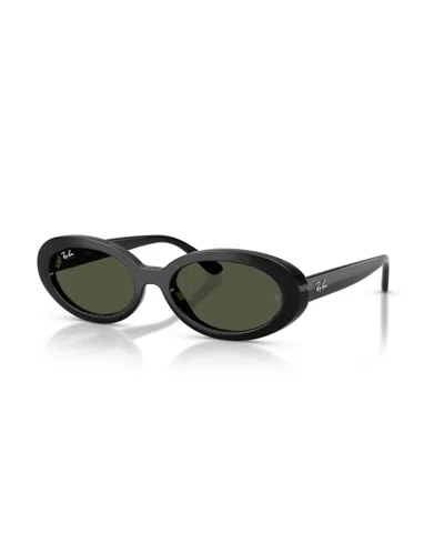 Ray Ban Oval Sunglasses In Black