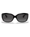 Ray Ban Jackie Ohh Sunglasses Black Frame Grey Lenses Polarized 58-17 In Black,grey Grad Polar