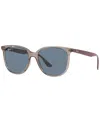Ray Ban Women's Polarized Sunglasses, Rb4378 54 In Transparent Gray