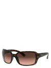 Ray Ban Rb4068 Sunglasses Tortoise Frame Pink Lenses 60-17 In Havana