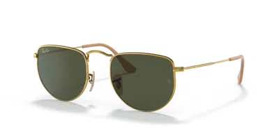 Pre-owned Ray Ban Women's Rayban Square Sunglasses In Gold (0rb3958 919631)