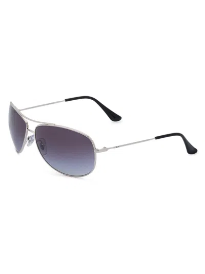 Ray Ban Women's Rb3293 Wrap Aviator Sunglasses In Blue