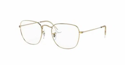 Ray Ban Women's Rb3857v 3086 Frank Optics Metal Eyeglass Frame In Polished Gold In Pink