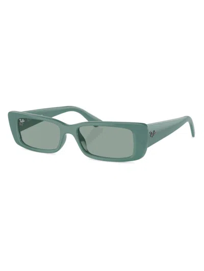 Ray Ban Women's Rb4425 54mm Teru Rectangular Sunglasses In Blue
