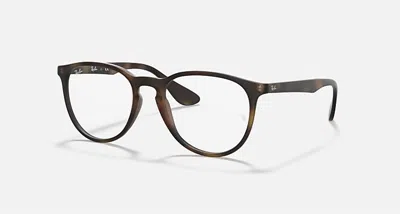 Ray Ban Ray-ban 51mm Round Optical Glasses In Brown