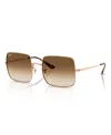 Ray Ban Women's Sunglasses, Square Rb1971 In Rosegold