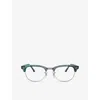 Ray Ban Ray-ban Womens Turquoise Rx5154 Clubmaster Square-frame Acetate Optical Glasses In Turquoise