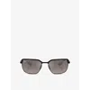 Ray Ban Womens Rayban X Scuderia Ferrari Branded Metal Sunglasses Black In Black