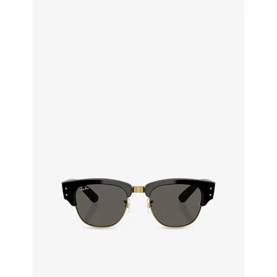 Ray Ban Womens Ray-ban Rb0316s Mega Clubmaster Square-frame Acetate Sunglasses In Black