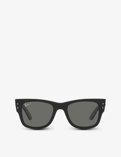 Ray Ban Ray-ban Womens Black Rb0840s Mega Wayfarer Acetate Sunglasses