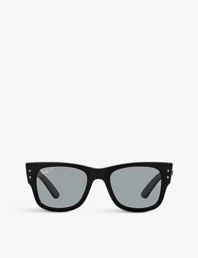 Ray Ban Ray-ban Womens Black Rb0840s Mega Wayfarer Acetate Sunglasses