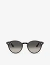 Ray Ban Ray-ban Womens Black Rb2180 Phantos-frame Sunglasses In Black
