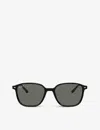 Ray Ban Rb2193 Leonard Acetate Square-frame Sunglasses In Black