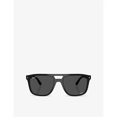 Ray Ban Womens Rb2213ch Square-frame Propionate Sunglasses Black