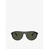 Ray Ban Womens Rb2215 Square-frame Acetate Sunglasses Black