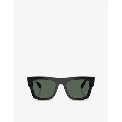 Ray Ban Womens Rb2217m Scuderia Ferrari Collection Square-frame Acetate Sunglasses Black