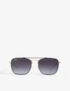 Ray Ban Rb3588 Square-frame Sunglasses In Black