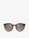 Ray Ban Ray-ban Womens Black Rb3710 Bonnie Round-frame Metal Sunglasses In Black